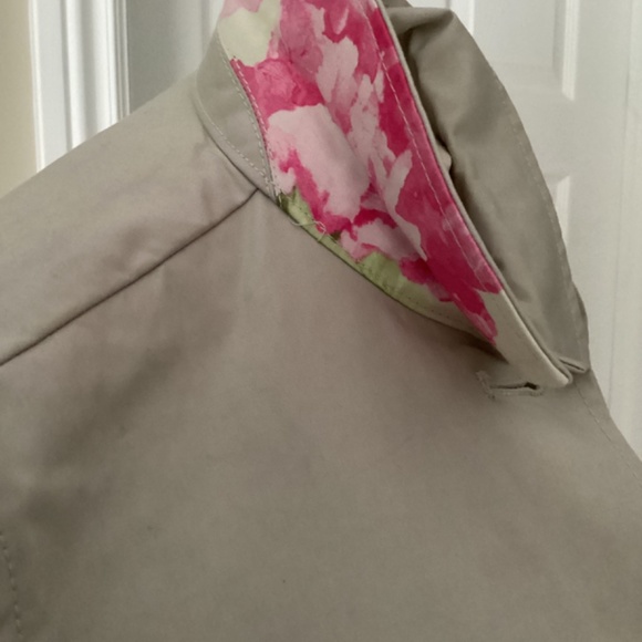 Liz Claiborne Taupe Long Rain Coat - Picture 5 of 9